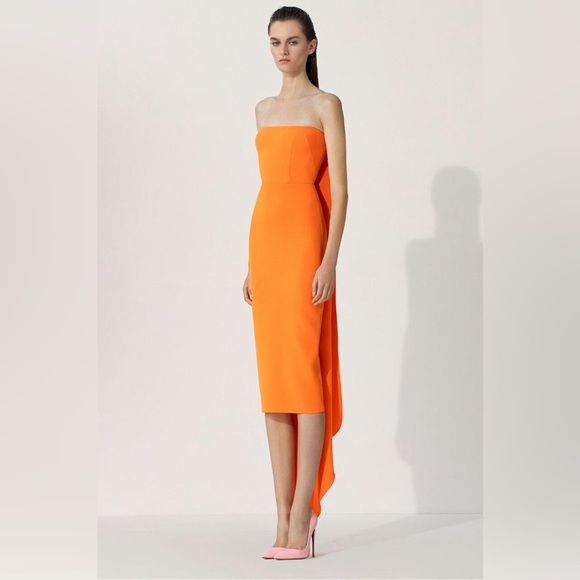 alex perry orange strapless dress bellawoolhouse_08 in our Alex Perry Orange Cassidy Strapless Gown Size 8  & 10
